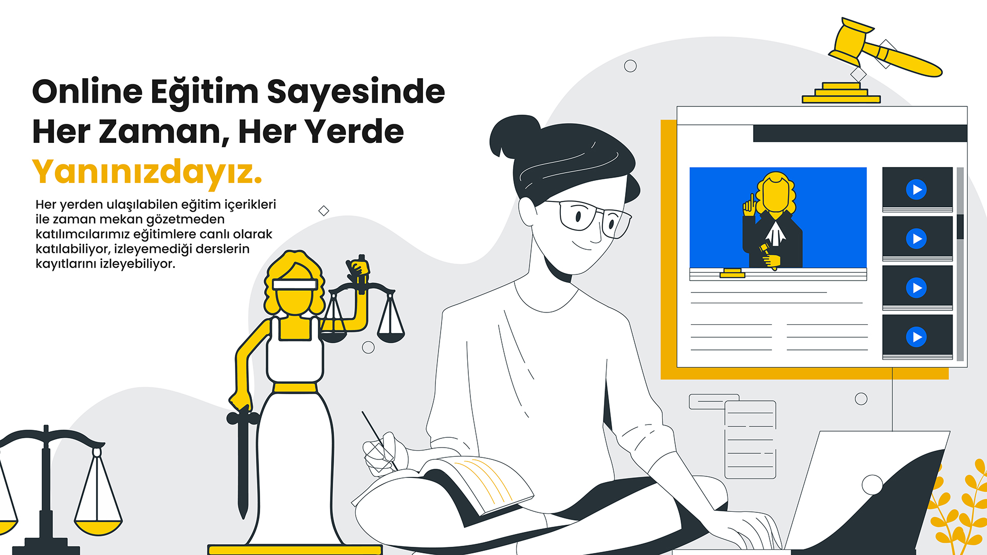 Online Eğitim Sayesinde Her Zaman, Her Yerde Yanınızdayız.